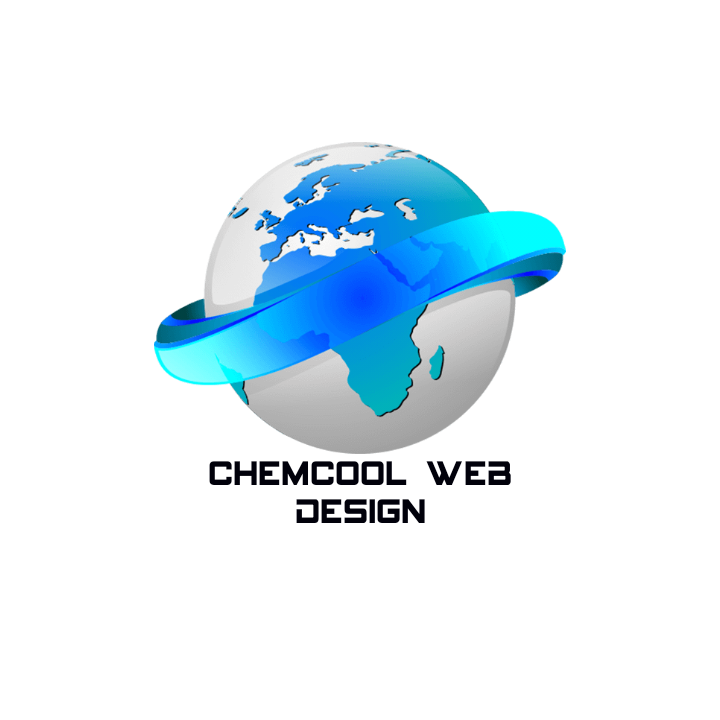 CChemcoolweb logo earth ball wit arrow around it